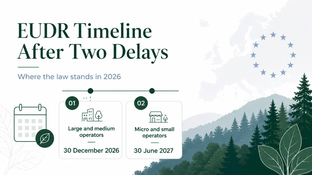 İki ertelemeden sonra EUDR takvimi: Tüzük 2026'da nerede duruyor